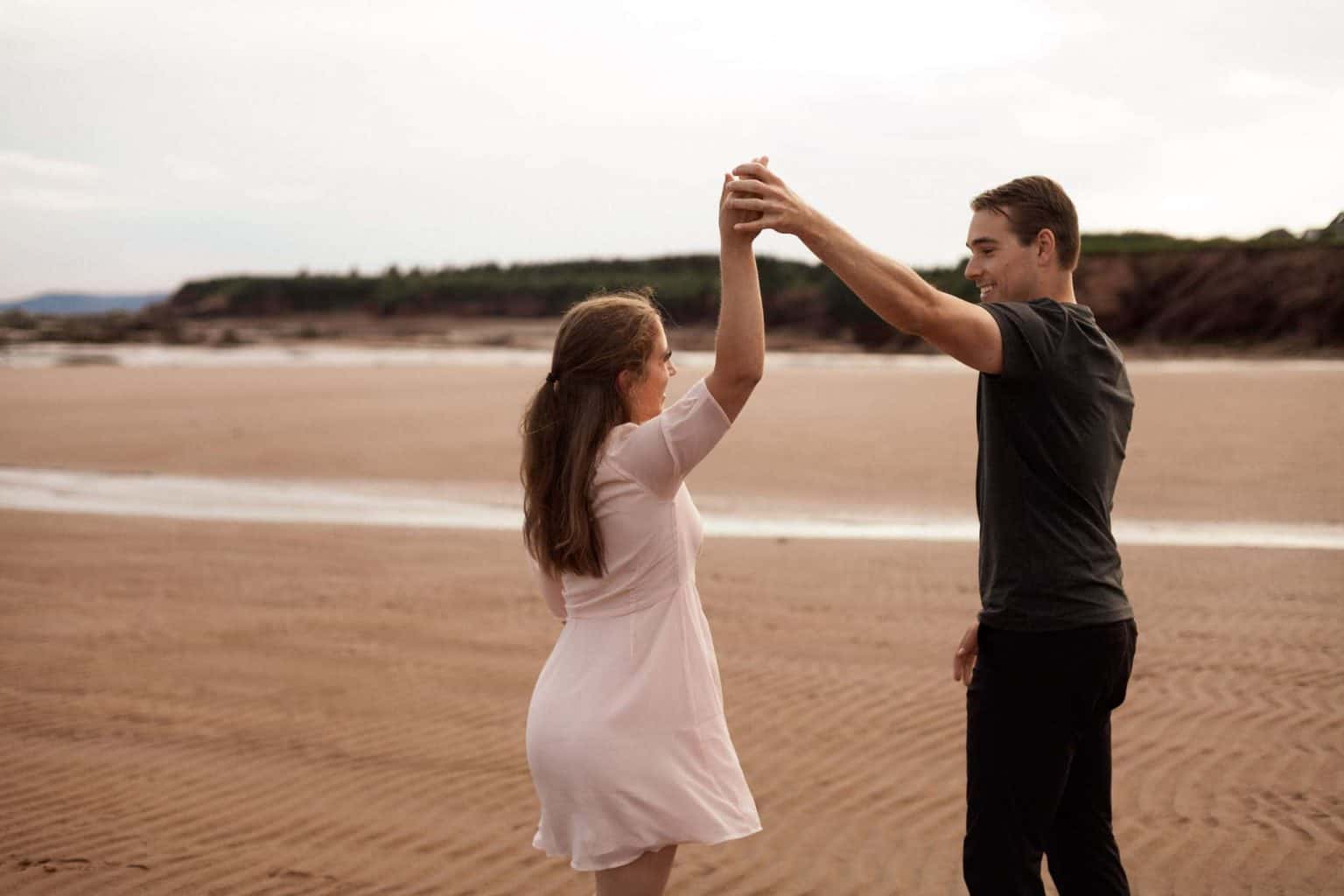 Caroline and Shaun at the Bay of Fundy.